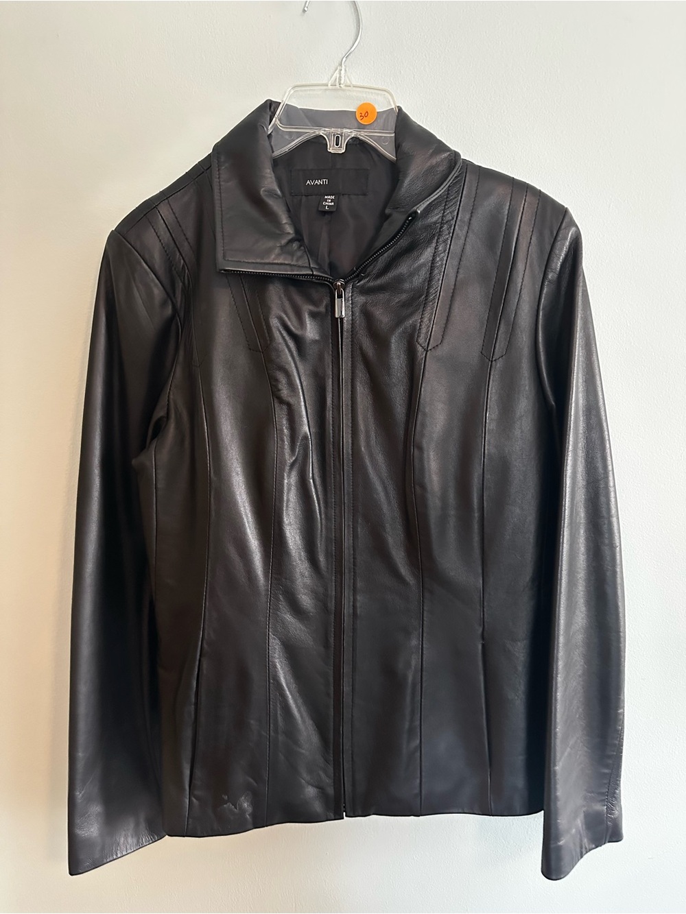 Avanti Black Faux Leather Jacket